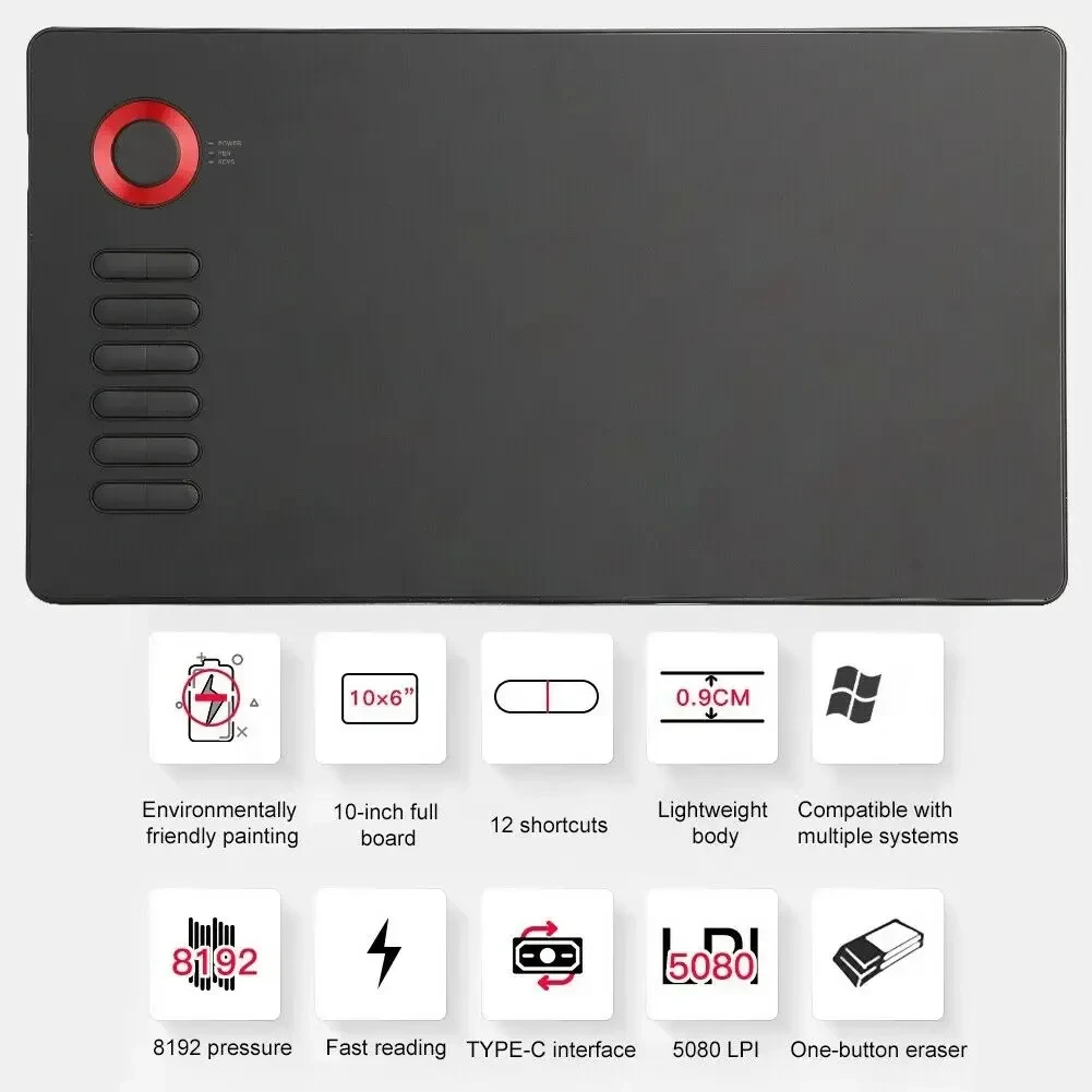 VEIKK A15 Electronic Digital Graphic Drawing Tablet