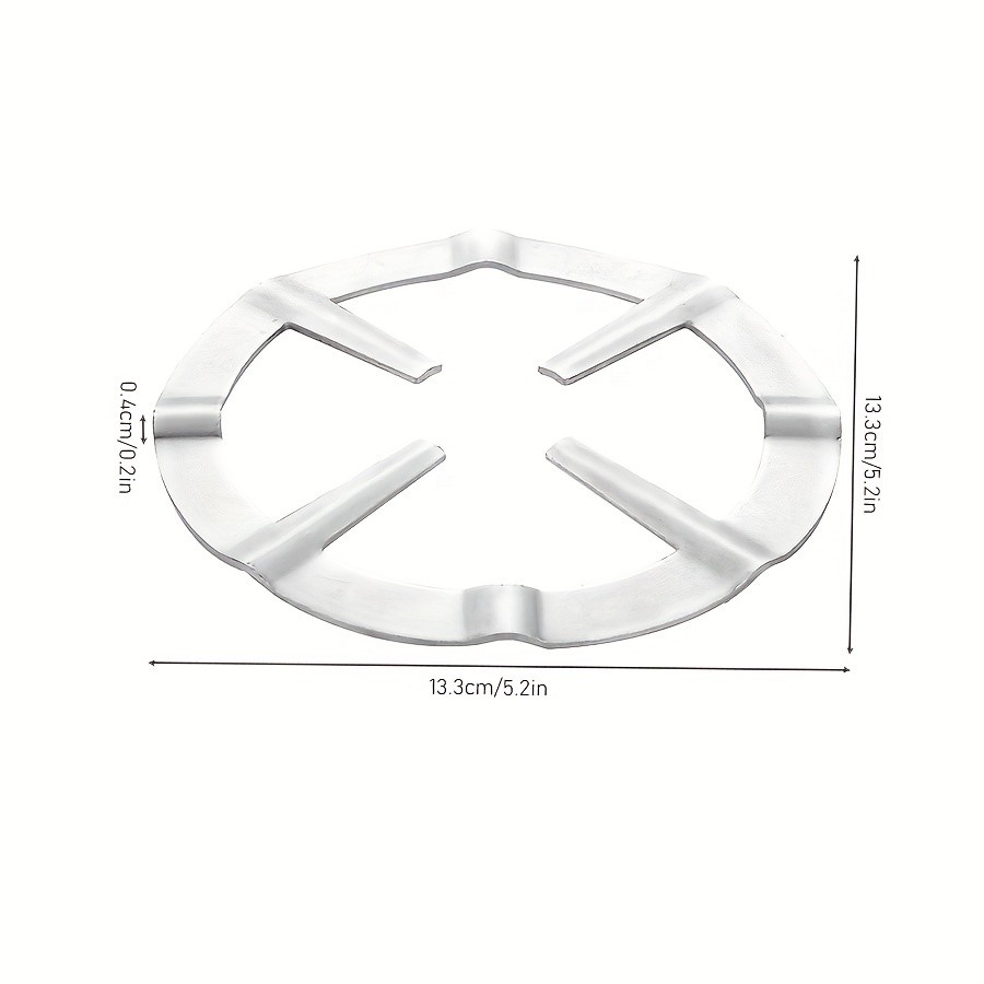 WIEZ Iron & Stainless Steel Gas Stove Reducer – Stable Wok Stand and Burner Plate for Secure Cooking Control