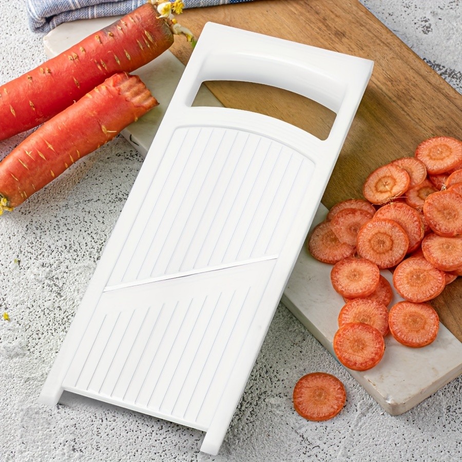 WIEZ Stainless Steel Multi-Blade Vegetable & Fruit Slicer – Sharp Handheld Cutter for Fast, Even Slicing