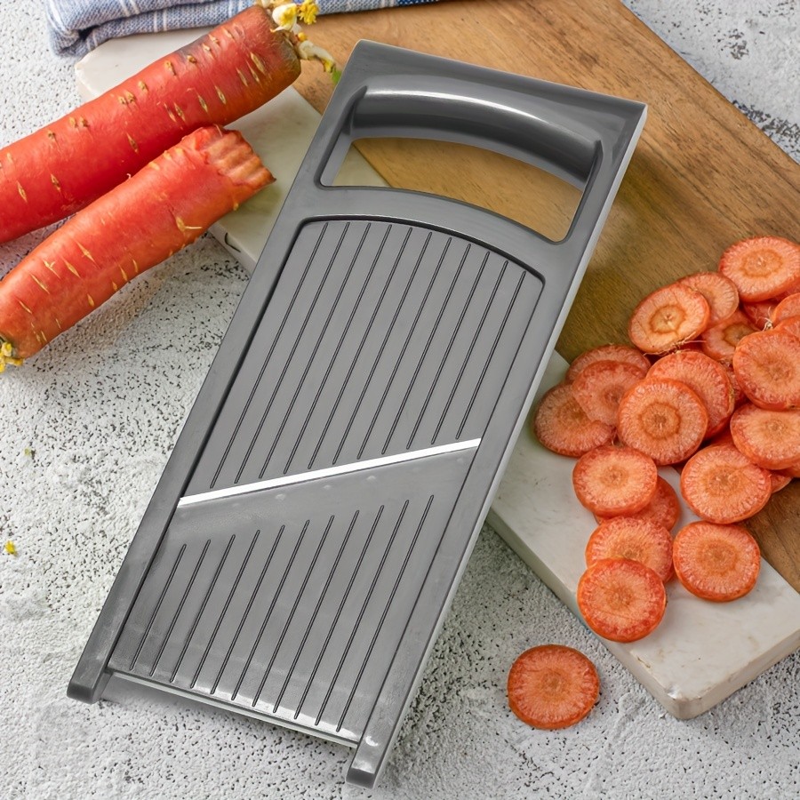 WIEZ Stainless Steel Multi-Blade Vegetable & Fruit Slicer – Sharp Handheld Cutter for Fast, Even Slicing
