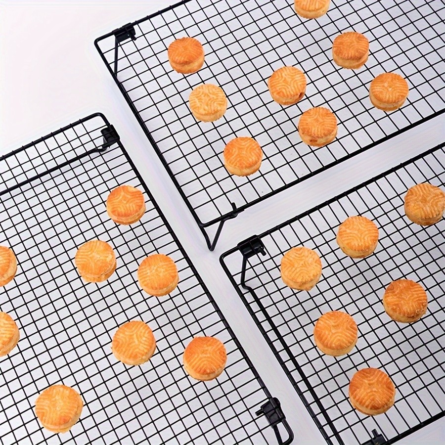 WIEZ Heavy-Duty Stainless Steel Stackable Cooling & Baking Rack – Space-Saving Oven-Safe Design for Cookies, Cakes & Pastries