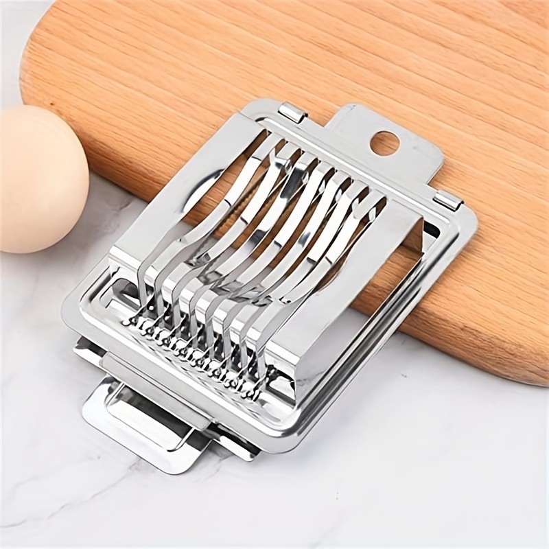 WIEZ Stainless Steel Egg Slicer & Cutter – Precision Hard-Boiled Egg and Fruit Slicing Tool for Everyday Kitchen Use