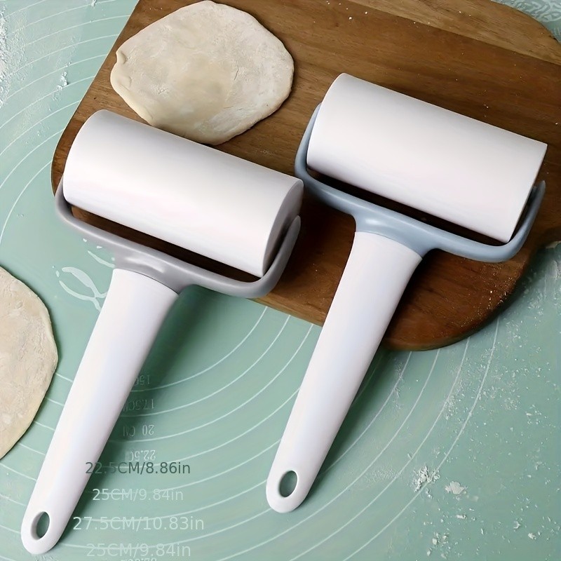 WIEZ Plastic T-Shaped Rolling Pin – Easy-Grip Dough Roller for Pizza, Pies, Biscuits & Dumplings