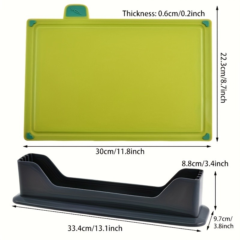 WIEZ 4-Piece Fruit & Vegetable Cutting Board Set – Durable Multi-Size Boards for Everyday Kitchen Prep