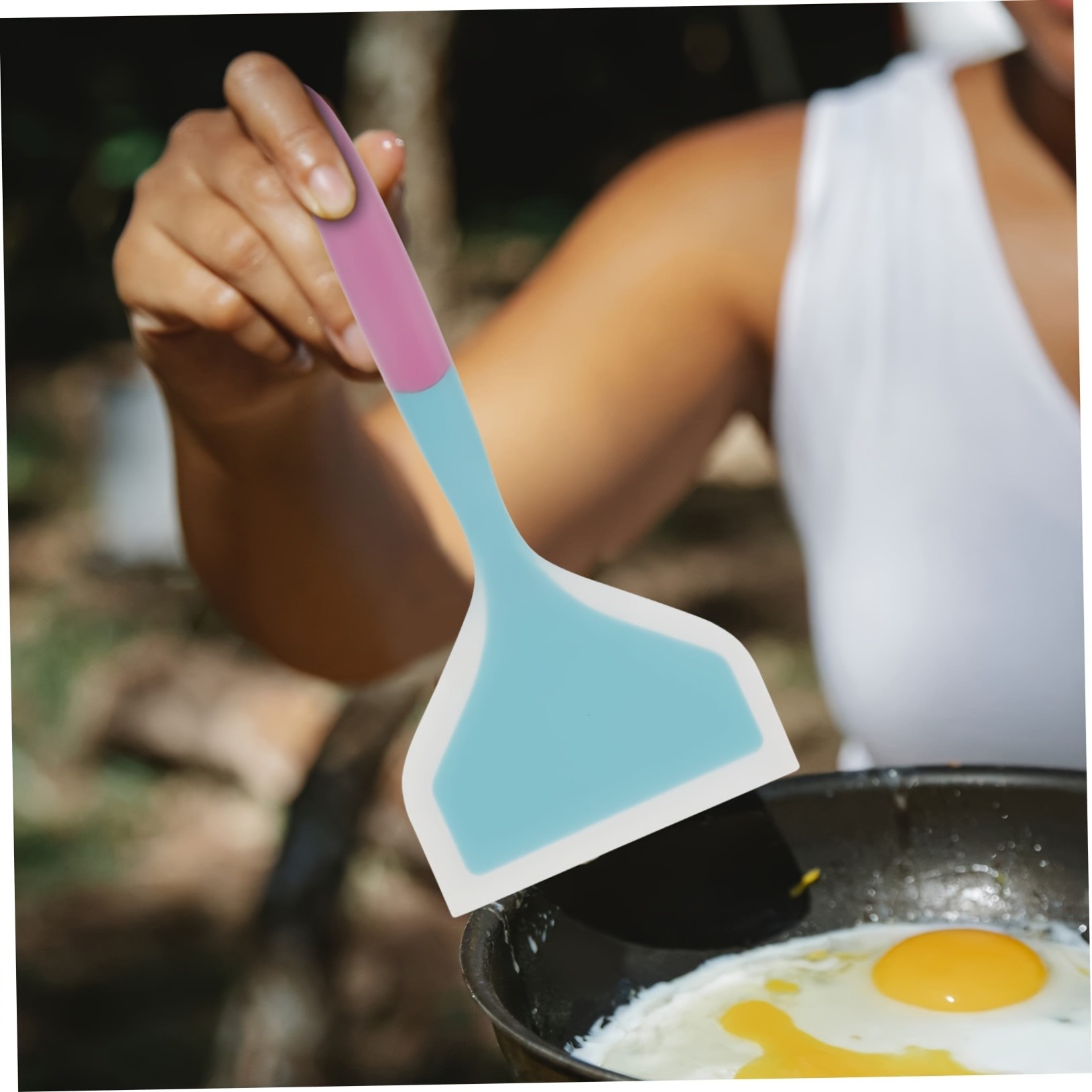 WIEZ Wide-Head Silicone Cooking Spatula – Non-Stick Heat-Resistant Tool for Pancakes, Pizza, Steaks & Daily Cooking