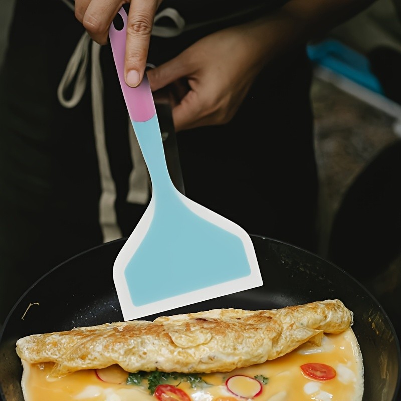 WIEZ Wide-Head Silicone Cooking Spatula – Non-Stick Heat-Resistant Tool for Pancakes, Pizza, Steaks & Daily Cooking