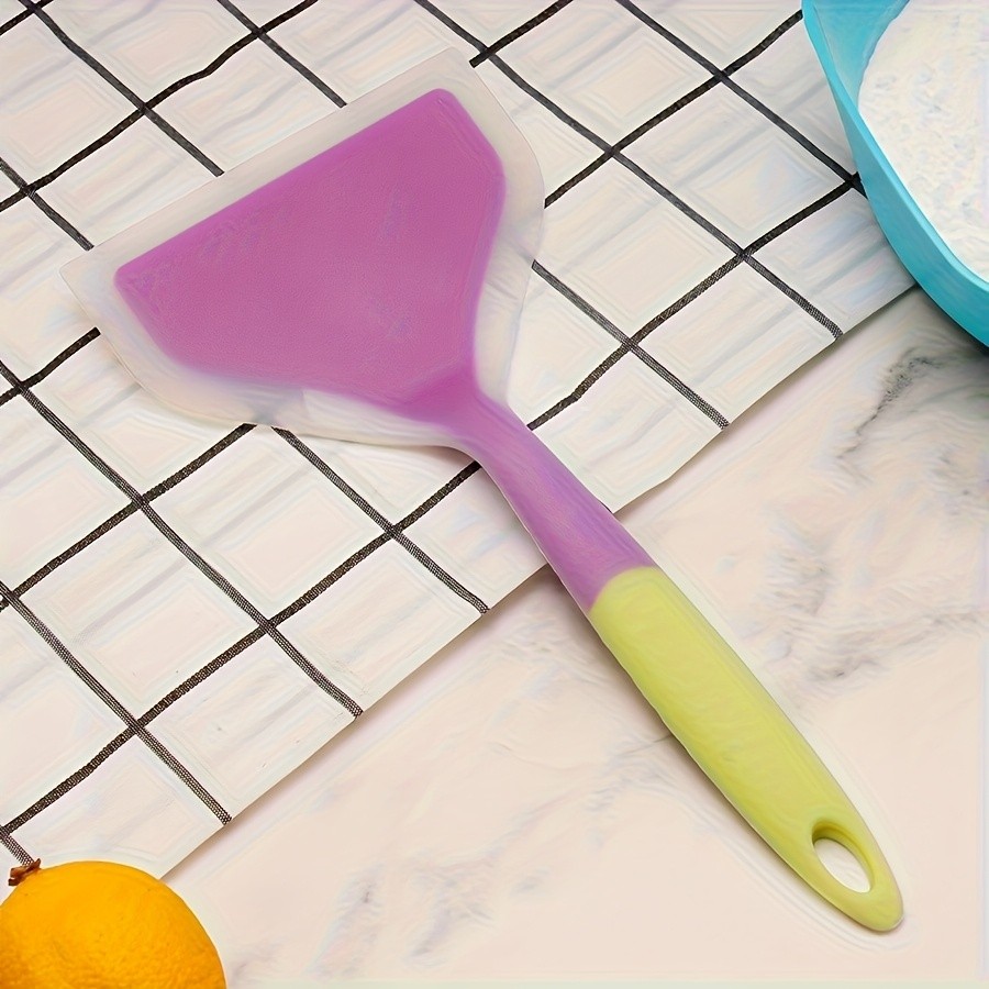 WIEZ Wide-Head Silicone Cooking Spatula – Non-Stick Heat-Resistant Tool for Pancakes, Pizza, Steaks & Daily Cooking