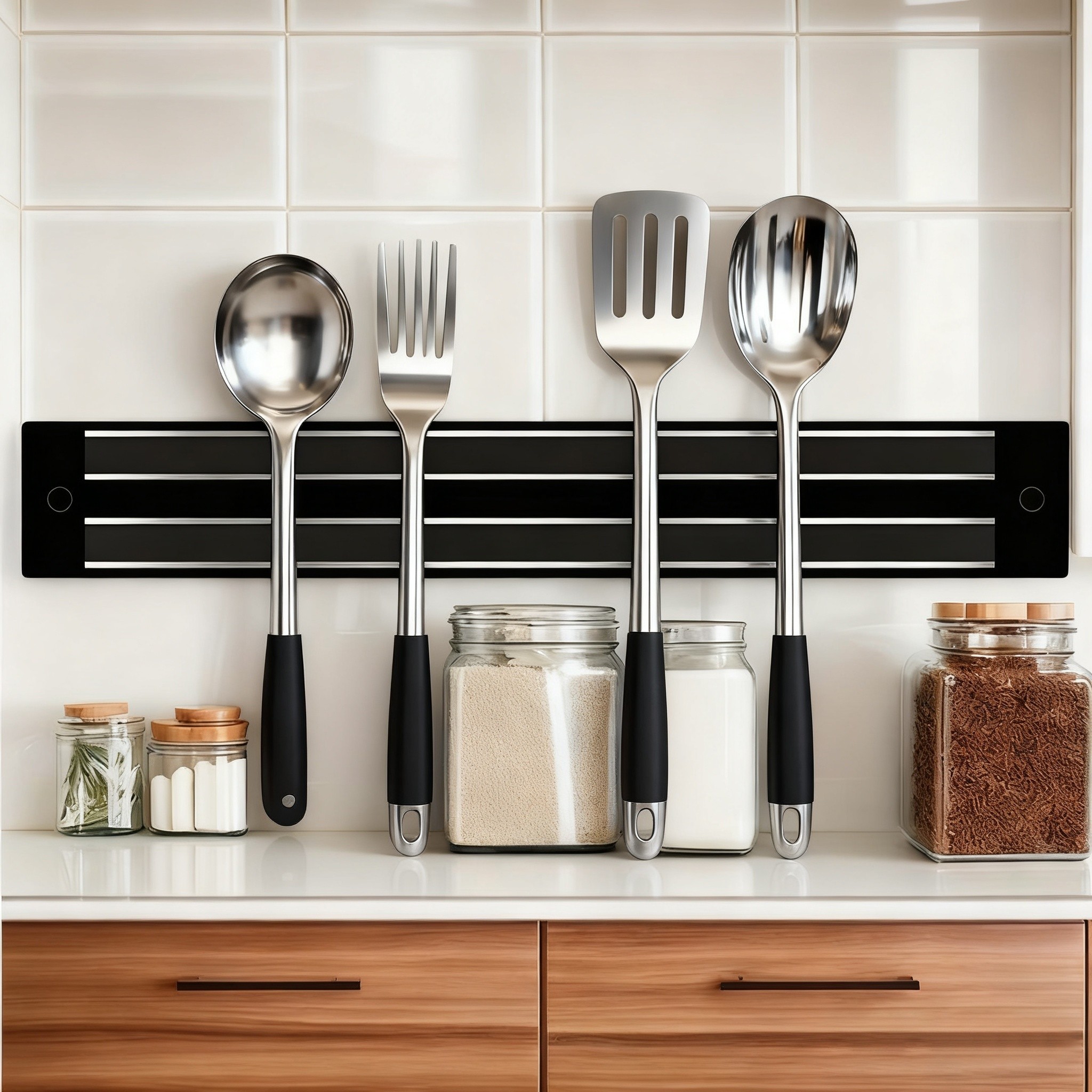 WIEZ Heavy-Duty Wall Magnetic Rack – Strong Cutting Tool Holder for Kitchens, Garages & Workspaces