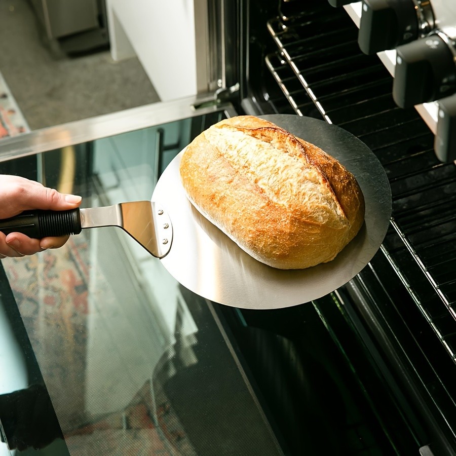 WIEZ Stainless Steel Pizza Spatula – 30.5cm Non-Stick Cake Lifter with Anti-Scald Handle for Professional Baking