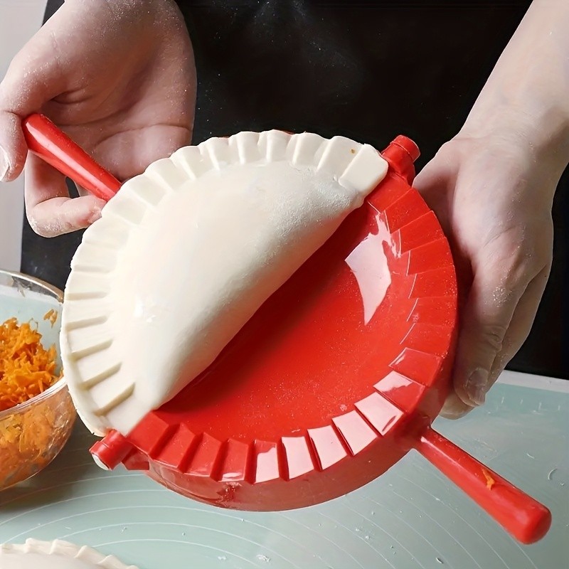 WIEZ Plastic Dumpling & Tortilla Press – Durable Round Mold for Easy Dough Shaping & Holiday Baking
