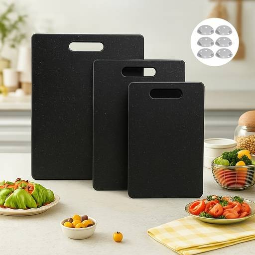 Multi-Piece Anti-Slip Kitchen Cutting Board Set – Everyday Prep Made Easy