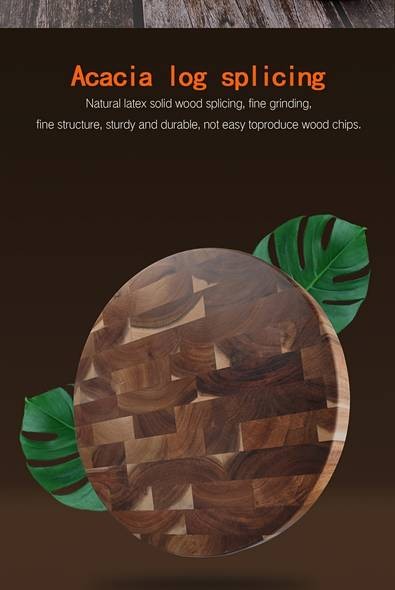 WIEZ Acacia Wood Cutting Board – Double-Sided for Raw & Cooked Foods