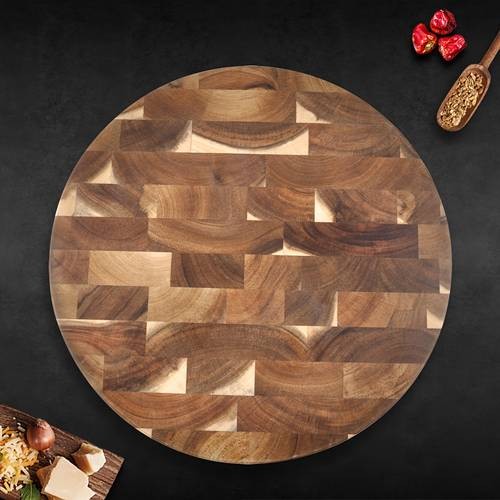 WIEZ Acacia Wood Cutting Board – Double-Sided for Raw & Cooked Foods