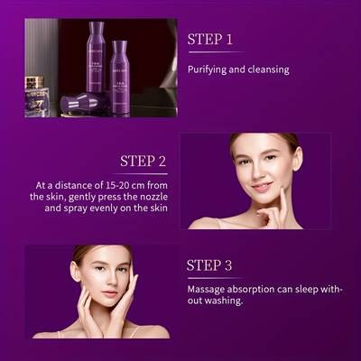 MERCILEN Sheep Placenta Collagen Moisturizing Facial Spray – Fine Mist, Deep Hydration & Youthful Glow