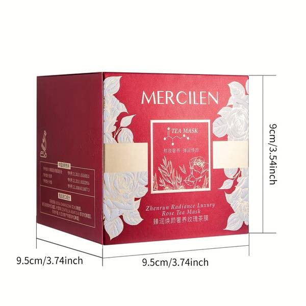 MERCILEN Rose Tea Facial Mask – Moisturizing, Firming & Gentle Skincare