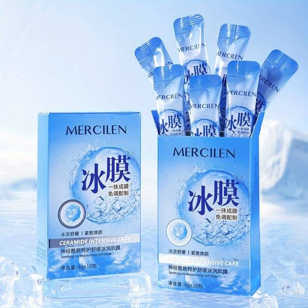 MERCILEN Dreamy Blue Ceramide Ice Soft Film – Deep Moisturizing Facial Treatment