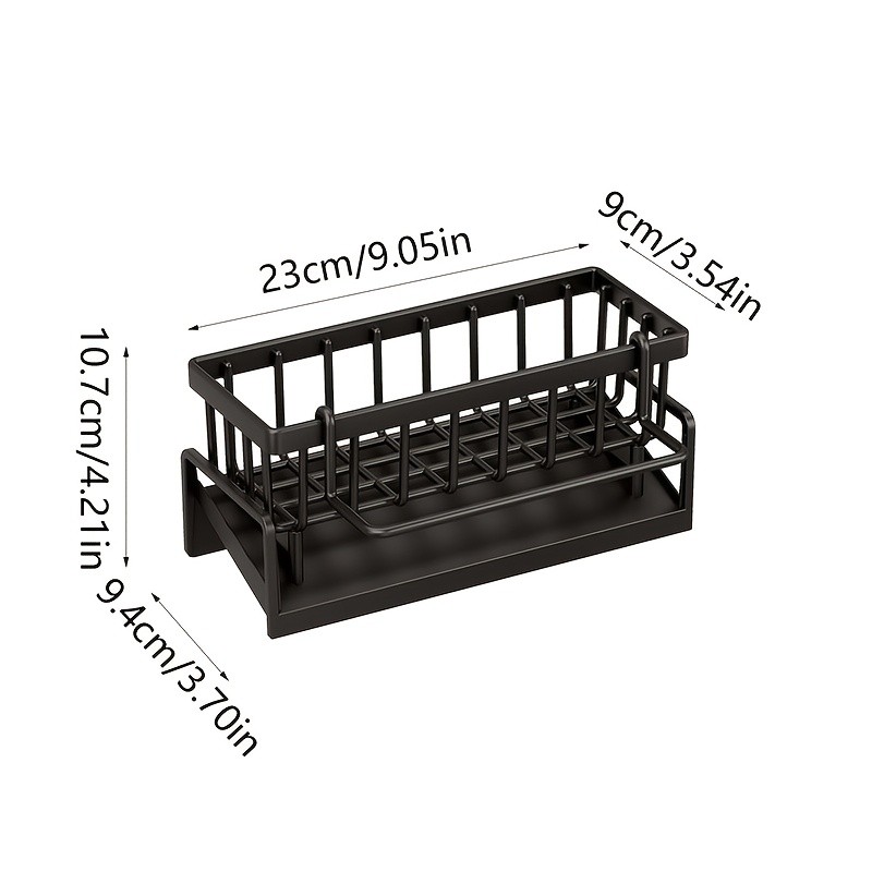 WIEZ Multifunctional Plastic Kitchen Storage Box – Durable Space-Saving Organizer for Sponges, Cloths & Cleaning Supplies