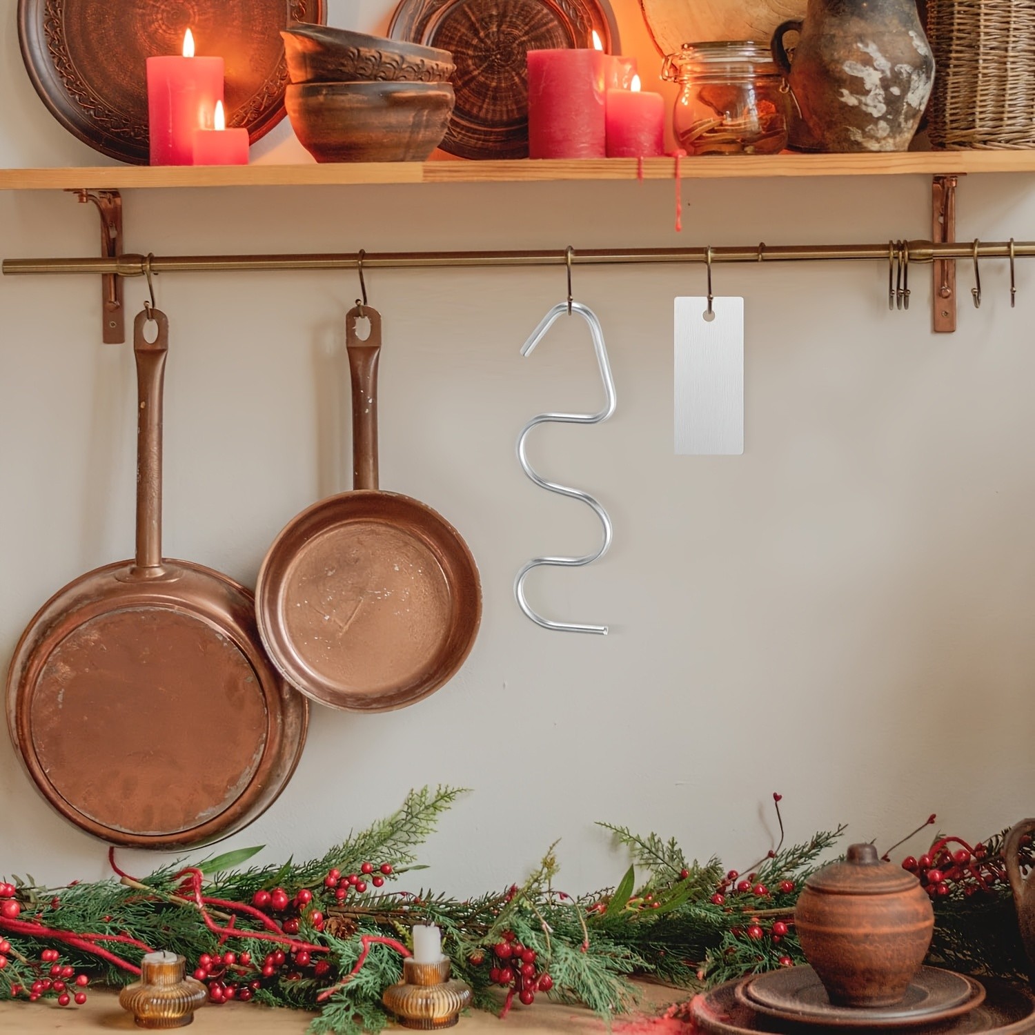 WIEZ Stainless Steel Peanut Butter Mixer & Scraper – Heavy-Duty 430 Steel Tool with Ergonomic Handle for 12–30oz Jars