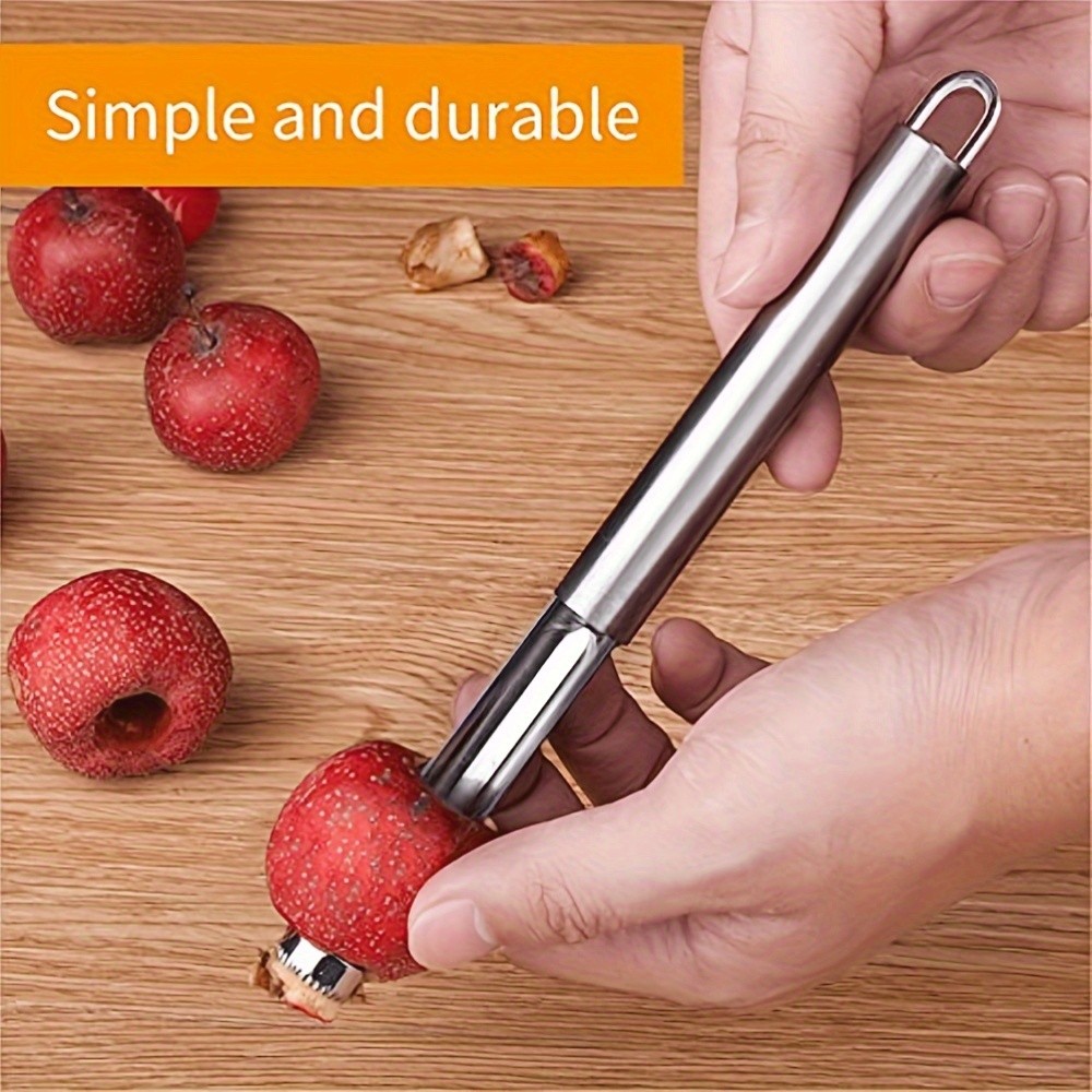 WIEZ 6-Piece Stainless Steel Fruit & Vegetable Corer Set – Durable Multi-Tool Kit for Apples, Pears & Peppers