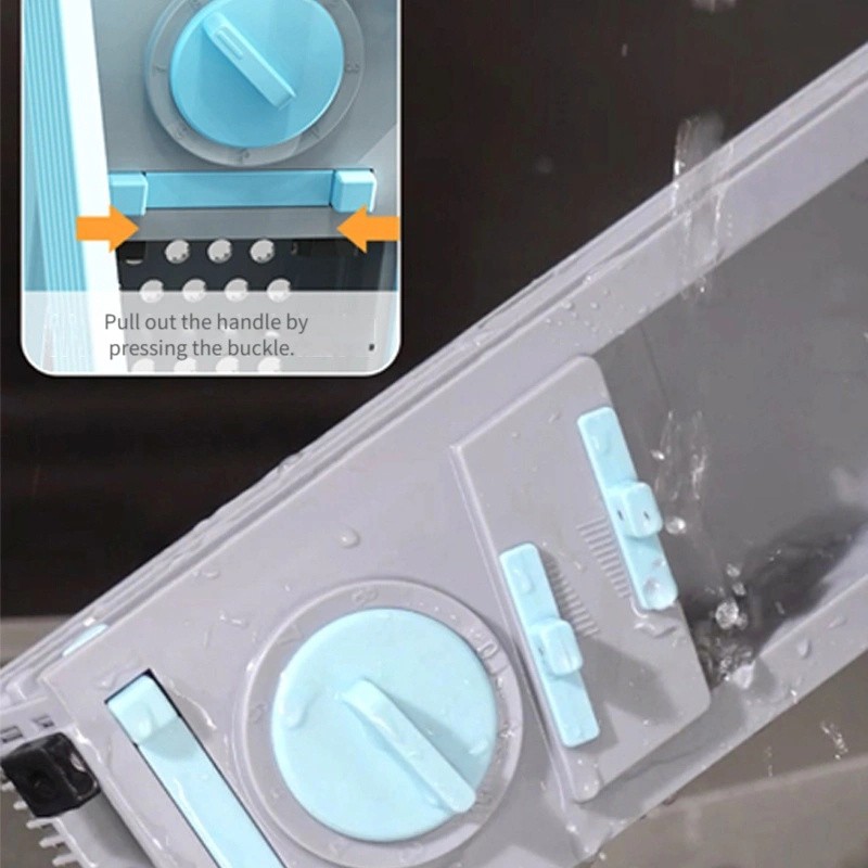 WIEZ 5-in-1 Manual Vegetable Chopper & Adjustable Slicer – Stainless Steel Blade Prep Tool for Fast Daily Cooking