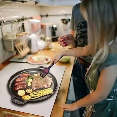 PMMJ Cast Iron Multi-Function Griddle Skillet – Heavy-Duty Non-Stick Pan