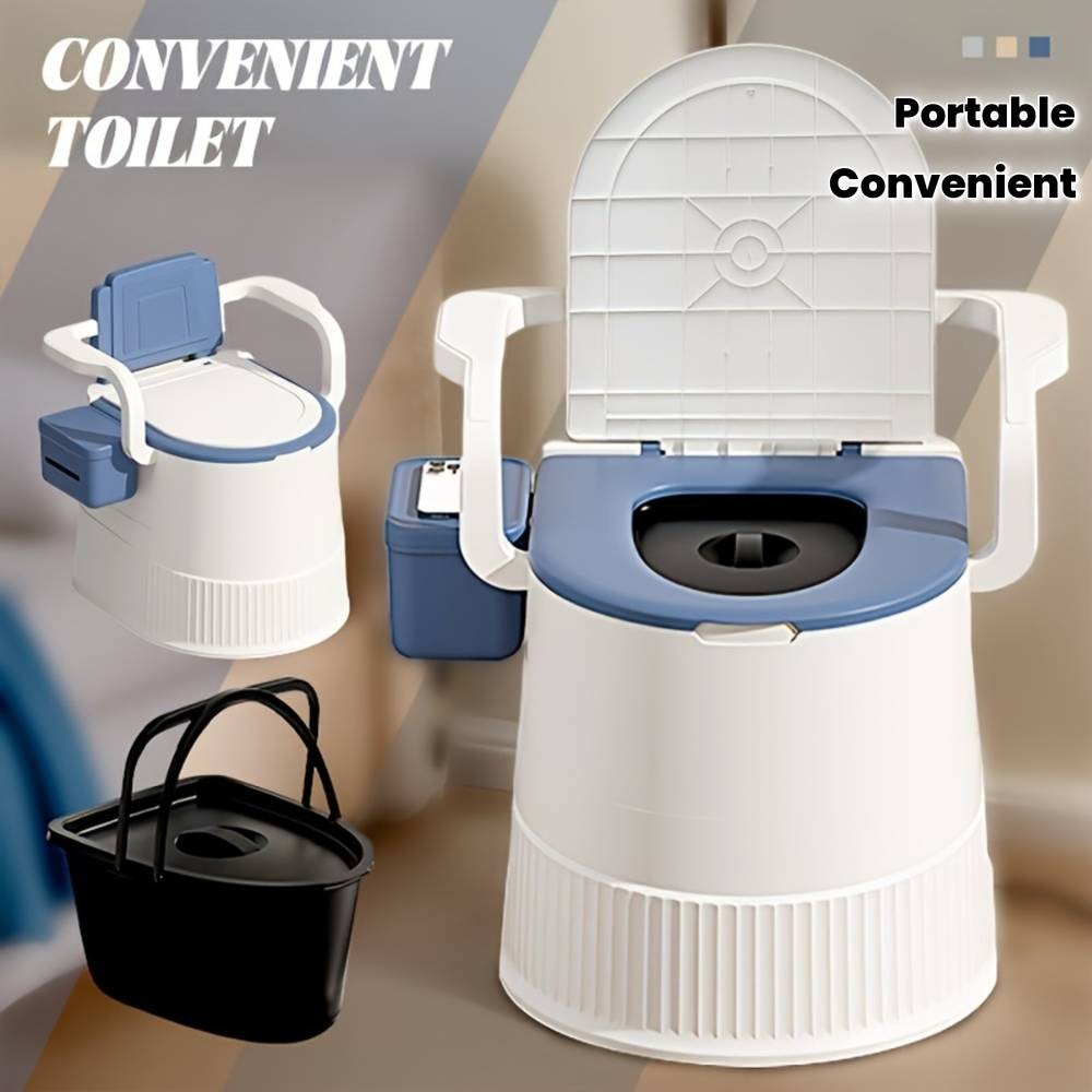 PMMJ Portable Bedside Commode Toilet – Stable, Comfortable & Easy-Clean