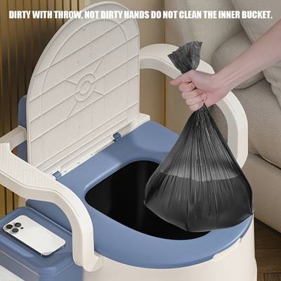 PMMJ Portable Bedside Commode Toilet – Stable, Comfortable & Easy-Clean