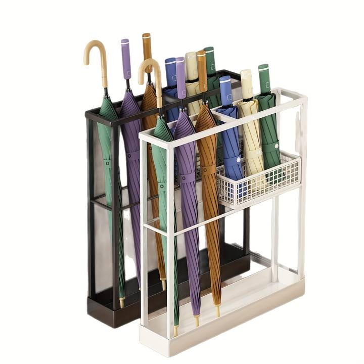 PMMJ Large-Capacity Iron Umbrella Stand – Modern Space-Saving Entryway Organizer
