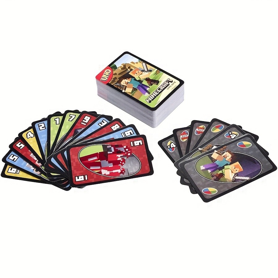 UNO Minecraft Edition – 112-Piece Card Set with Creeper & Zombie Artwork