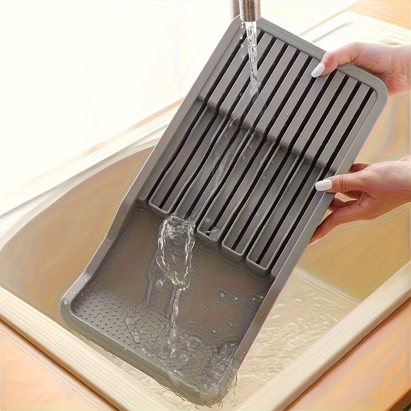 WIEZ Expandable Knife Holder for Drawers – Plastic Multi-Tool Storage Tray for Up to 11 Kitchen Tools