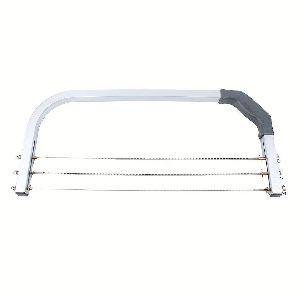 WIEZ Adjustable Stainless Steel Cake Cutter – 3-Wire Leveler for Large 20-Inch Cakes and Precision Slicing