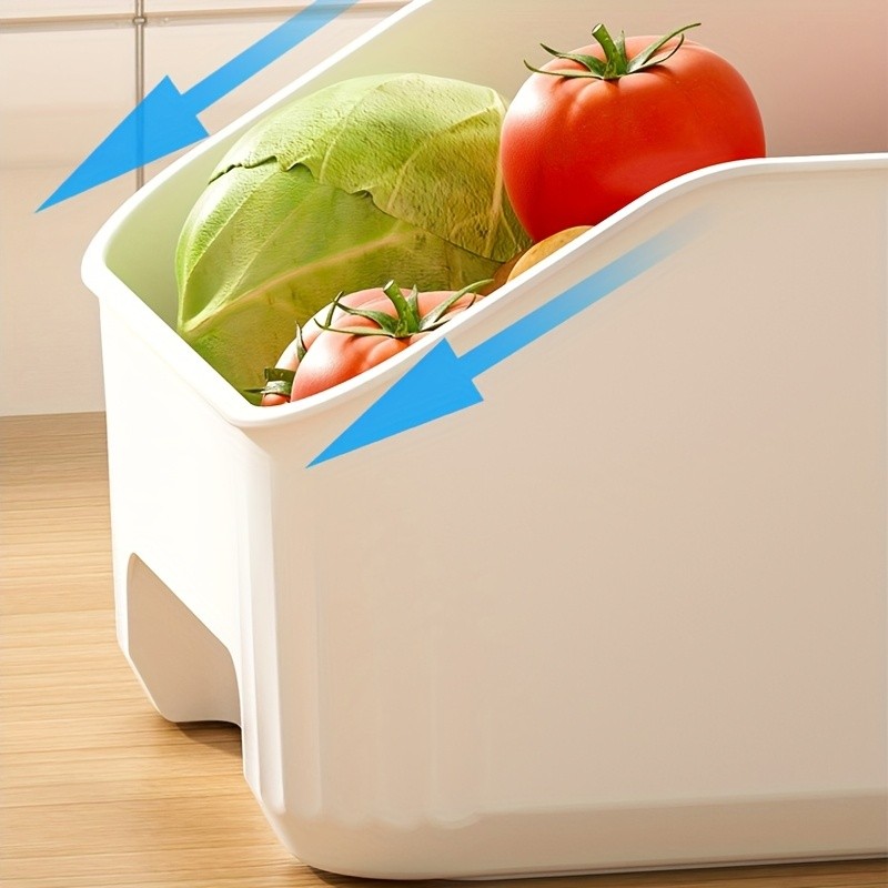 WIEZ 2-Piece Multi-Functional Plastic Storage Box Set – Curved Organiser Baskets for Cleaning Products & Household Essentials