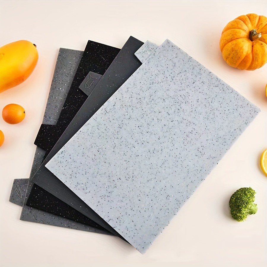 WIEZ 4-Piece Plastic Cutting Board Set – Classified Chopping Boards with ABS Base for Fruit, Meat & Everyday Food Prep