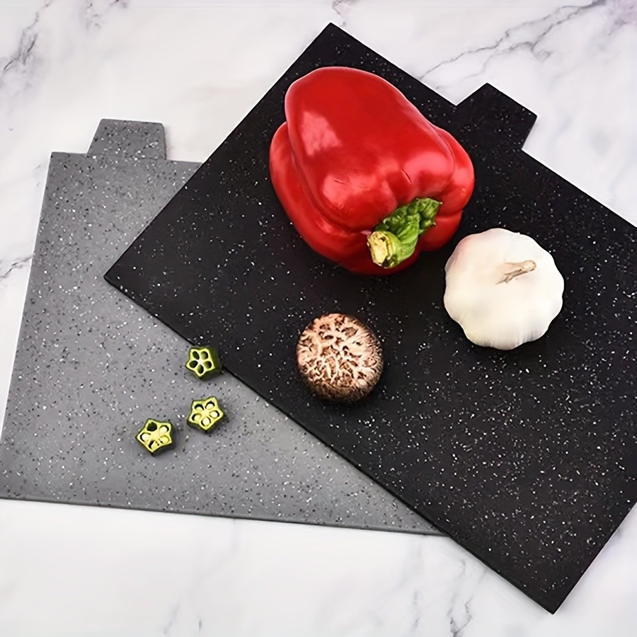 WIEZ 4-Piece Plastic Cutting Board Set – Classified Chopping Boards with ABS Base for Fruit, Meat & Everyday Food Prep