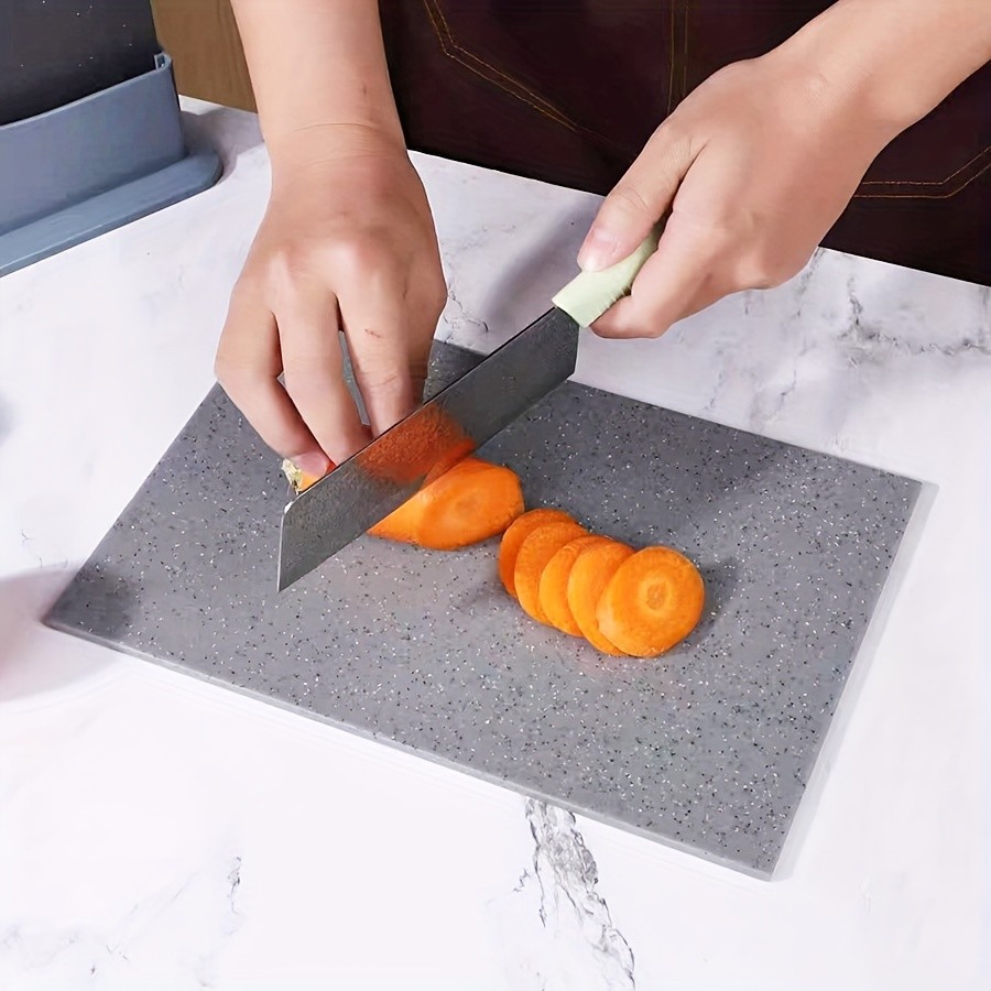 WIEZ 4-Piece Plastic Cutting Board Set – Classified Chopping Boards with ABS Base for Fruit, Meat & Everyday Food Prep