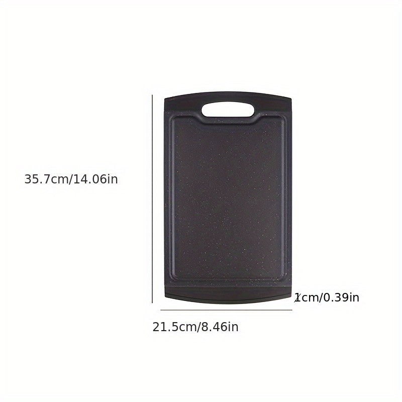 WIEZ Double-Sided PP Cutting Board – Durable Juice-Groove Design for Defrosting, Chopping & Daily Kitchen Prep