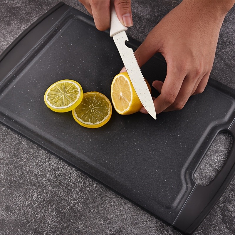 WIEZ Double-Sided PP Cutting Board – Durable Juice-Groove Design for Defrosting, Chopping & Daily Kitchen Prep