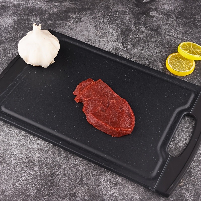 WIEZ Double-Sided PP Cutting Board – Durable Juice-Groove Design for Defrosting, Chopping & Daily Kitchen Prep