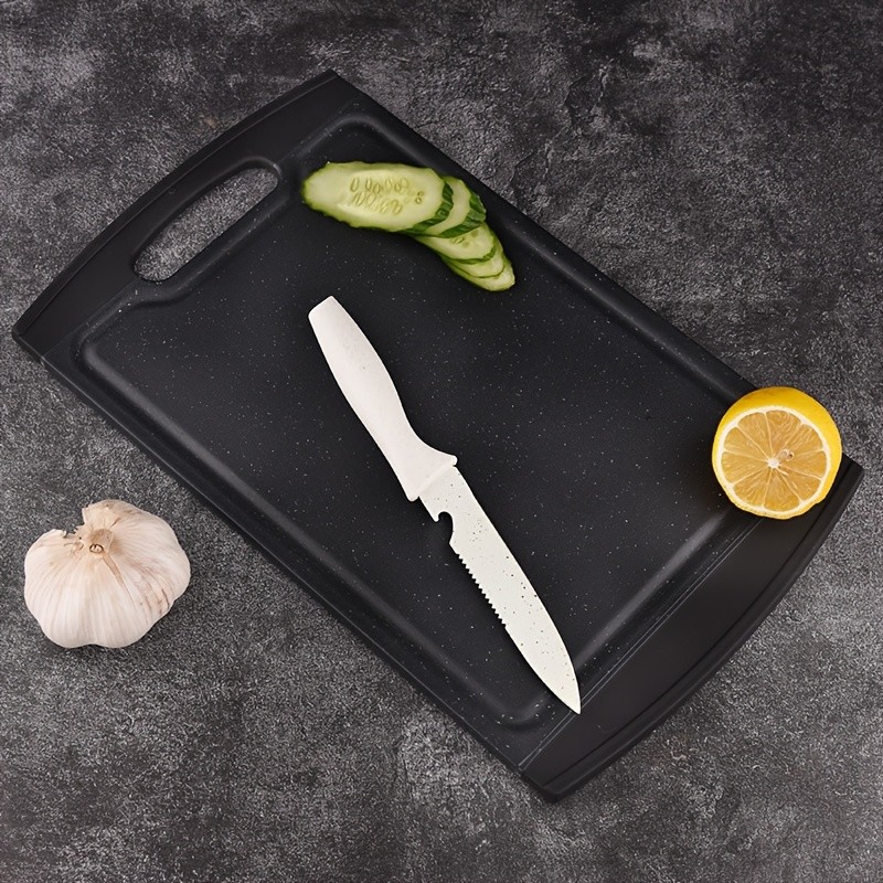 WIEZ Double-Sided PP Cutting Board – Durable Juice-Groove Design for Defrosting, Chopping & Daily Kitchen Prep