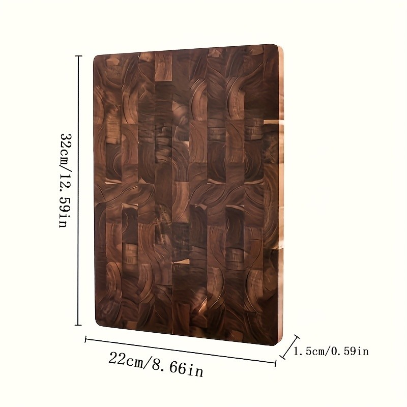 WIEZ Large Acacia Wood Cutting Board – Premium Double-Sided Butcher Board for Meat, Vegetables & Fruit Prep