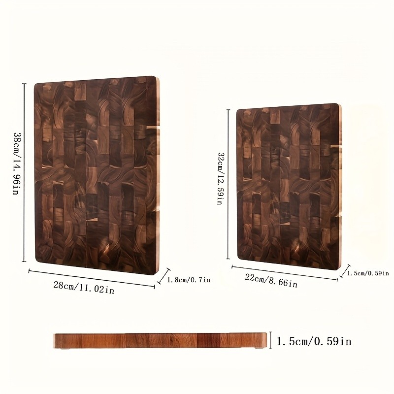 WIEZ Large Acacia Wood Cutting Board – Premium Double-Sided Butcher Board for Meat, Vegetables & Fruit Prep