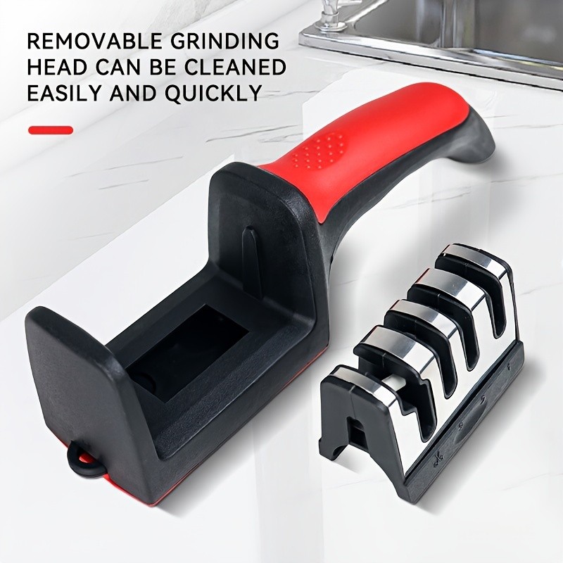 LDQ 4-Stage Professional Knife Sharpener – Tungsten, Diamond & Ceramic System for Fast, Long-Lasting Precision