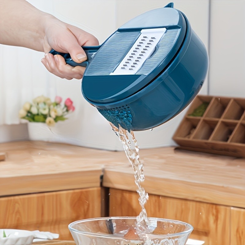 LDQ 12-in-1 Multi-Functional Vegetable Chopper – Manual Slicer, Shredder & Grater for Carrots, Potatoes & Radish