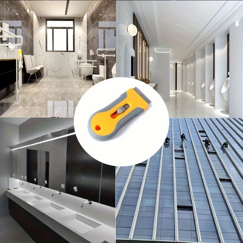 LDQ Ceramic Hob & Glass Scraper – Heavy-Duty Cleaner with 5 Stainless Steel Blades for Induction & Ceramic Cooktops