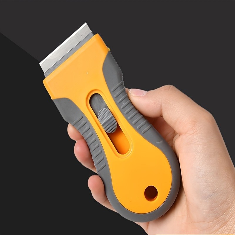 LDQ Ceramic Hob & Glass Scraper – Heavy-Duty Cleaner with 5 Stainless Steel Blades for Induction & Ceramic Cooktops