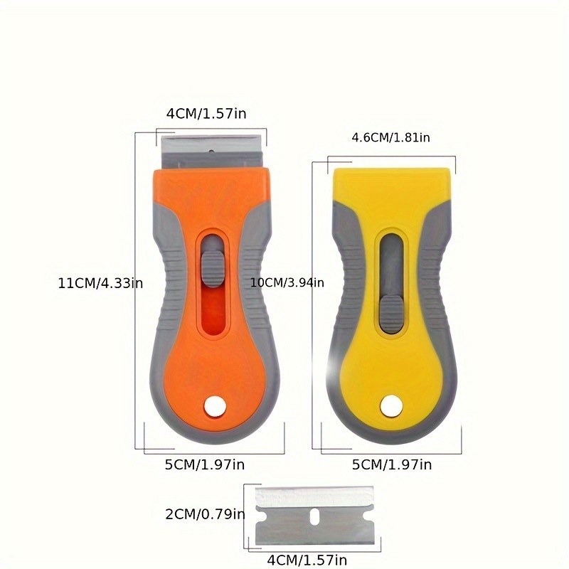 LDQ Ceramic Hob & Glass Scraper – Heavy-Duty Cleaner with 5 Stainless Steel Blades for Induction & Ceramic Cooktops