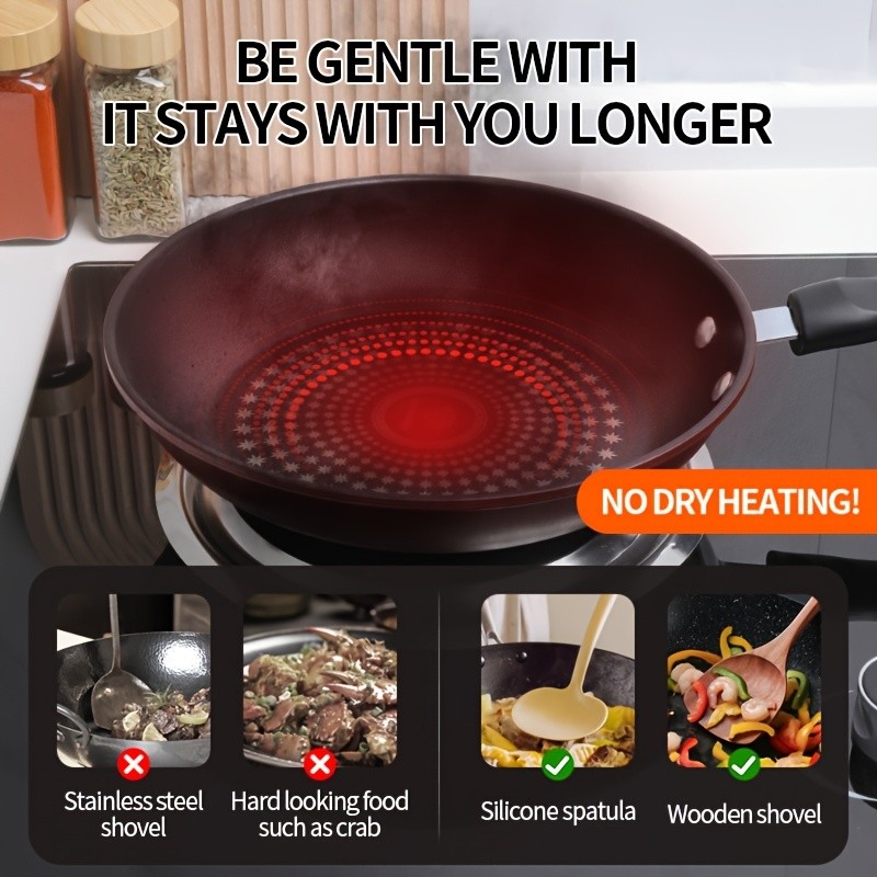 LDQ Cast Iron Nonstick Skillet – Lightweight Smokeless Fry Pan for Steak, Pancakes & Everyday Breakfast Cooking