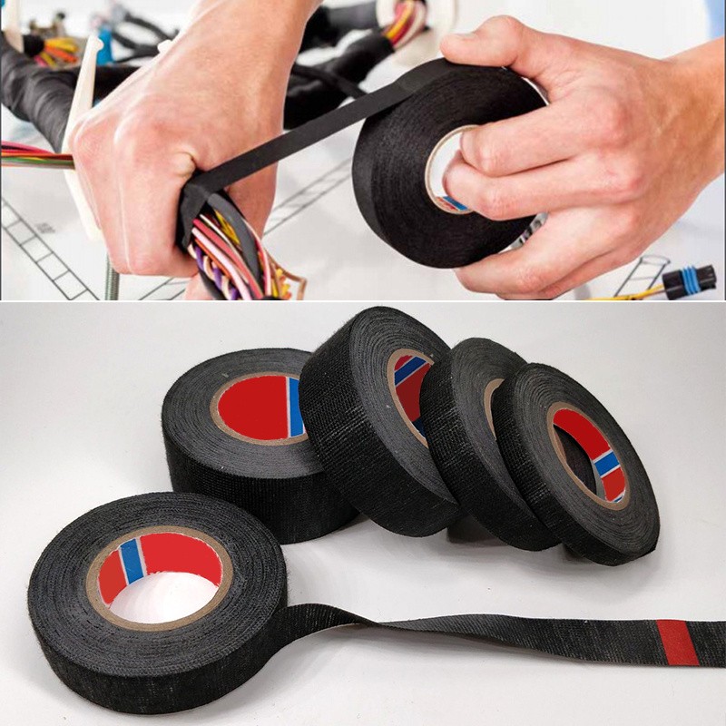 LDQ Heat-Resistant Electrical Tape – Durable Adhesive Cloth for Cable Management, Wiring Harnesses & Loom Organization