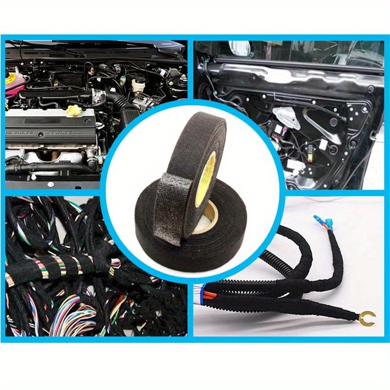 LDQ Heat-Resistant Electrical Tape – Durable Adhesive Cloth for Cable Management, Wiring Harnesses & Loom Organization