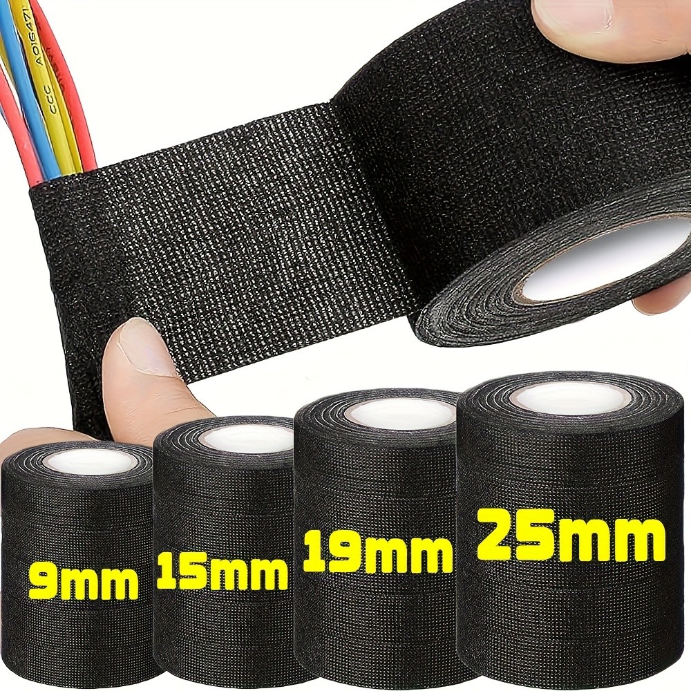 LDQ Heat-Resistant Electrical Tape – Durable Adhesive Cloth for Cable Management, Wiring Harnesses & Loom Organization